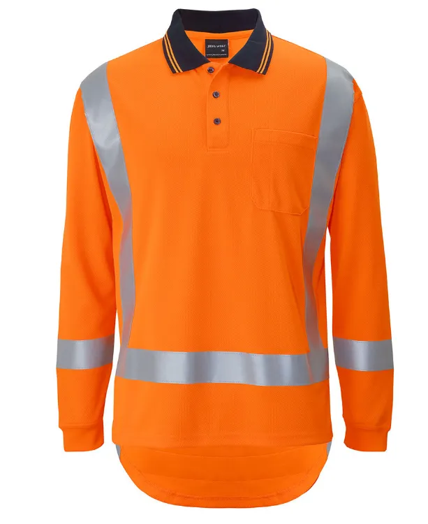 Picture of JB's Hv (D+N) L/S Ttmcw Trad Polo Orange