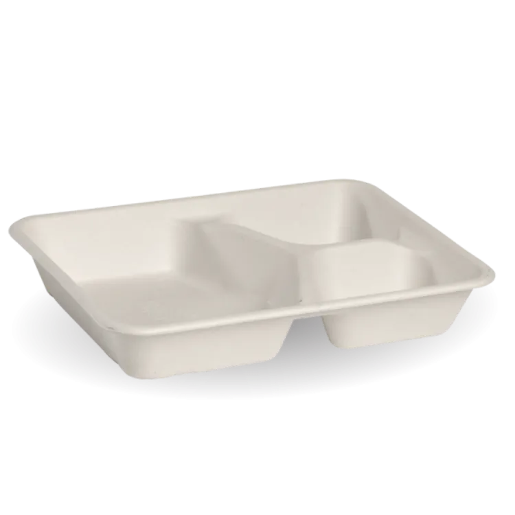 Picture of BioPak BioCane Compartment Takeaways - White