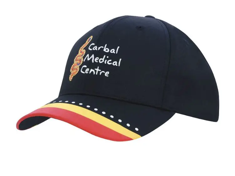 Picture of Breathable Poly Twill with Multi Coloured Printed Peak