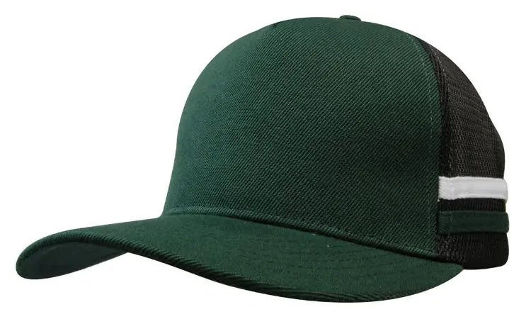 Picture of American Premium Twill/Mesh Deep Fit Trucker Cap with Stripes